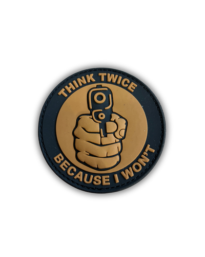 Rubberpatch "Think twice"