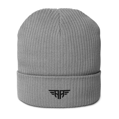 Gerippte Bio-Beanie