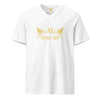 Kurzärmeliges Unisex-T-Shirt mit V-Ausschnitt